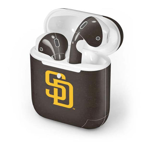 MLB San Diego Padres - Solid Distressed Apple AirPods 2 Skin