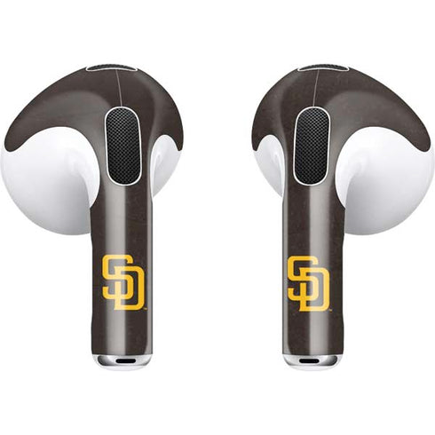 MLB San Diego Padres - Solid Distressed Apple AirPods (3rd Gen 2021) Skin