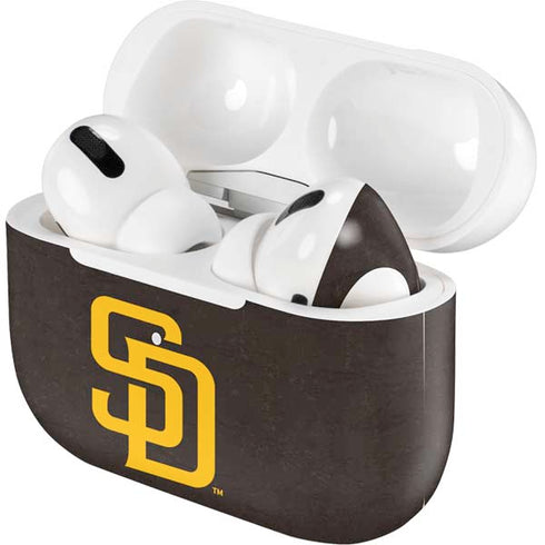 MLB San Diego Padres - Solid Distressed Apple AirPods Pro Skin