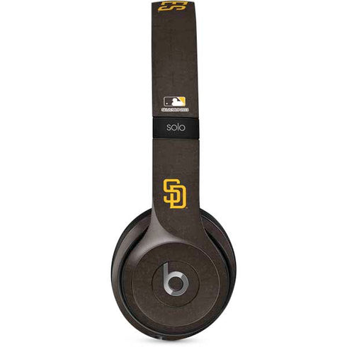 MLB San Diego Padres - Solid Distressed Beats Solo 2 Wired Skin