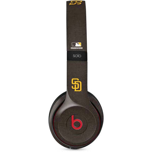 MLB San Diego Padres - Solid Distressed Beats Solo 2 Wireless Skin