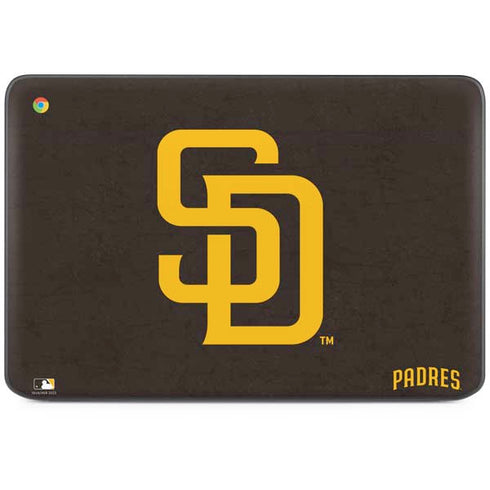 MLB San Diego Padres - Solid Distressed HP Chromebook Skin