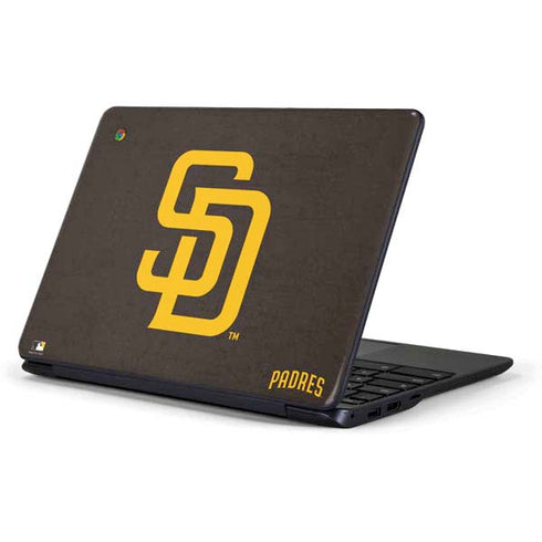 MLB San Diego Padres - Solid Distressed Samsung Chromebook Skin