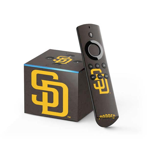 MLB San Diego Padres - Solid Distressed Fire TV Cube Skin