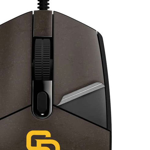 MLB San Diego Padres - Solid Distressed G203 Prodigy RGB Wired Gaming Mouse Skin