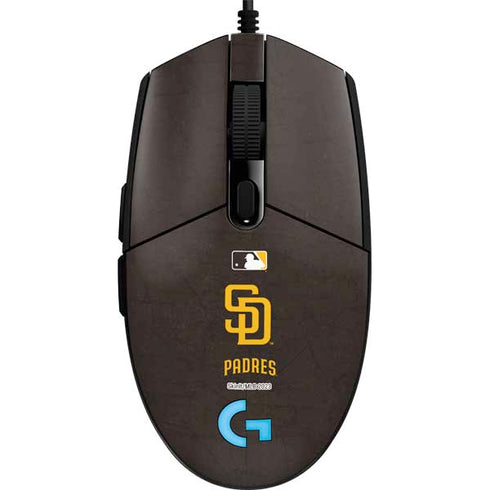 MLB San Diego Padres - Solid Distressed G203 Prodigy RGB Wired Gaming Mouse Skin