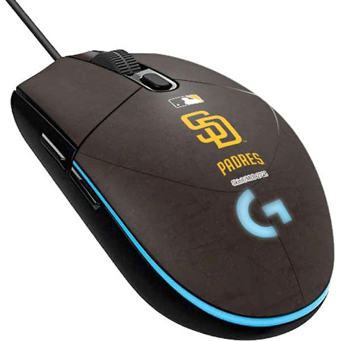 MLB San Diego Padres - Solid Distressed G203 Prodigy RGB Wired Gaming Mouse Skin