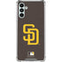 MLB San Diego Padres - Solid Distressed Galaxy A13 5G Clear Case