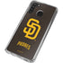 MLB San Diego Padres - Solid Distressed Galaxy A21 Clear Case