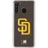 MLB San Diego Padres - Solid Distressed Galaxy A21 Clear Case