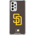 MLB San Diego Padres - Solid Distressed Galaxy A33 5G Clear Case