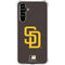MLB San Diego Padres - Solid Distressed Galaxy A54 5G Clear Case