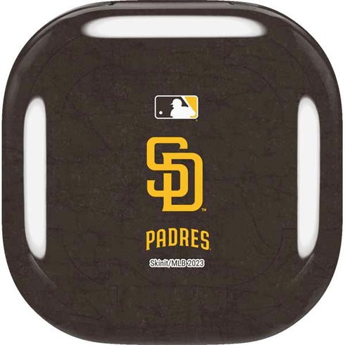 MLB San Diego Padres - Solid Distressed Galaxy Buds Live Skin