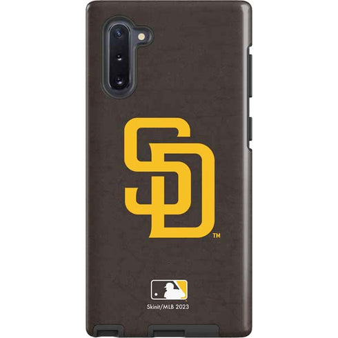 MLB San Diego Padres - Solid Distressed Galaxy Note 10 Pro Case