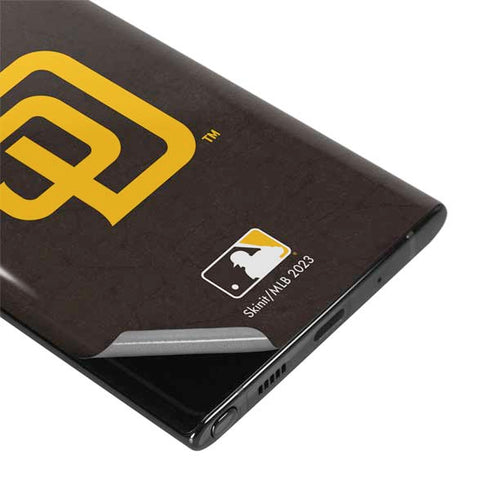 MLB San Diego Padres - Solid Distressed Galaxy Note 10 Skin
