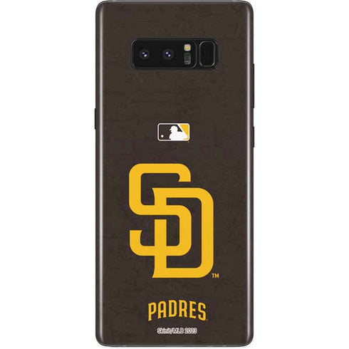 MLB San Diego Padres - Solid Distressed Galaxy Note 8 Skin