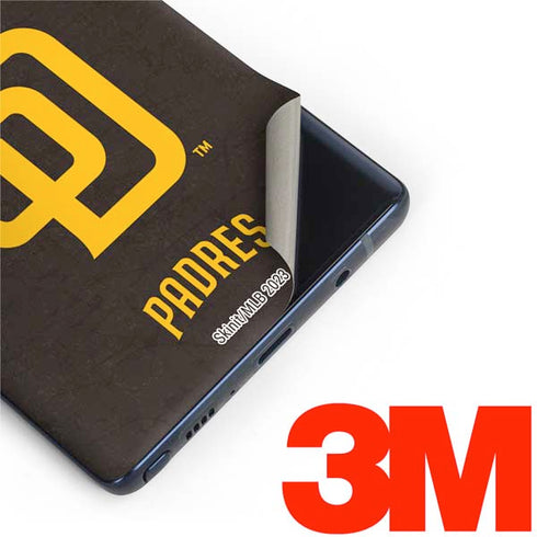 MLB San Diego Padres - Solid Distressed Galaxy Note 9 Skin