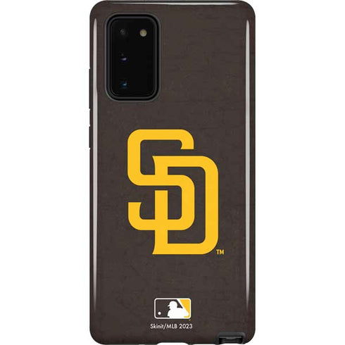 MLB San Diego Padres - Solid Distressed Galaxy Note20 5G Pro Case