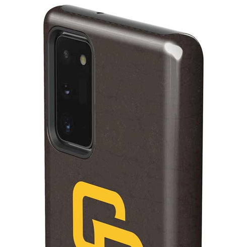 MLB San Diego Padres - Solid Distressed Galaxy Note20 5G Pro Case