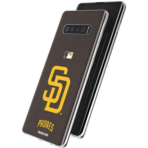 MLB San Diego Padres - Solid Distressed Galaxy S10 Plus Skin