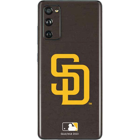 MLB San Diego Padres - Solid Distressed Galaxy S20 Fan Edition Skin