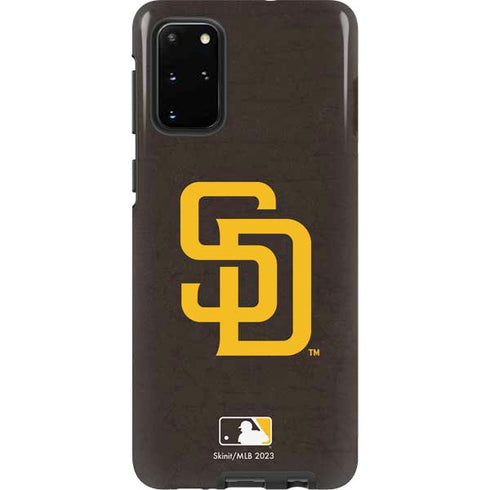 MLB San Diego Padres - Solid Distressed Galaxy S20 Plus Pro Case
