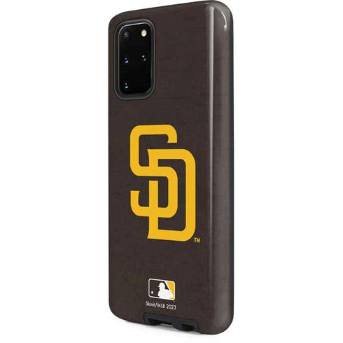 MLB San Diego Padres - Solid Distressed Galaxy S20 Plus Pro Case