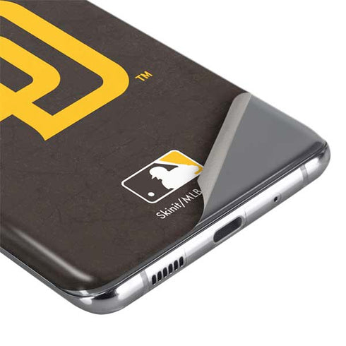 MLB San Diego Padres - Solid Distressed Galaxy S20 Skin