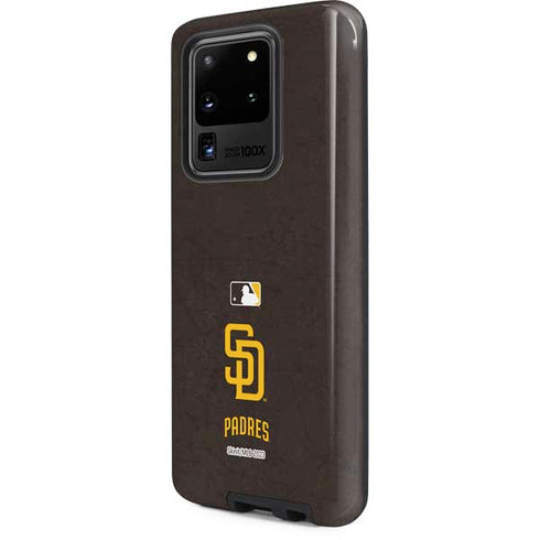 MLB San Diego Padres - Solid Distressed Galaxy S20 Ultra 5G Pro Case