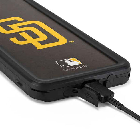 MLB San Diego Padres - Solid Distressed Galaxy S20 Waterproof Case