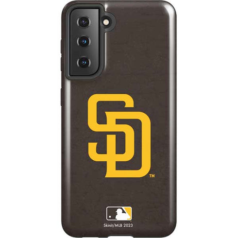 MLB San Diego Padres - Solid Distressed Galaxy S21 5G Pro Case
