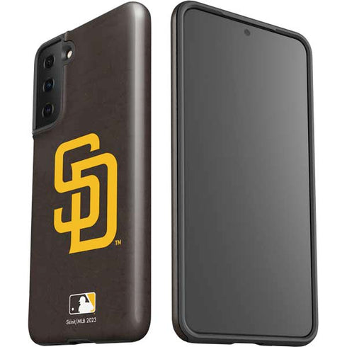 MLB San Diego Padres - Solid Distressed Galaxy S21 Plus 5G Pro Case