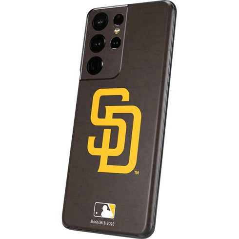 MLB San Diego Padres - Solid Distressed Galaxy S21 Ultra 5G Skin