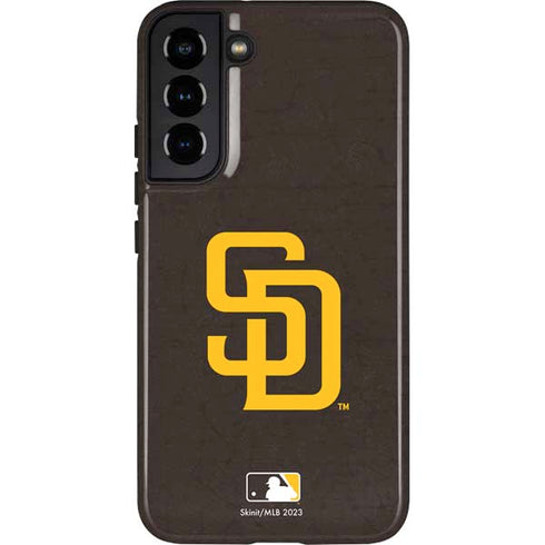 MLB San Diego Padres - Solid Distressed Galaxy S22 Plus Pro Case