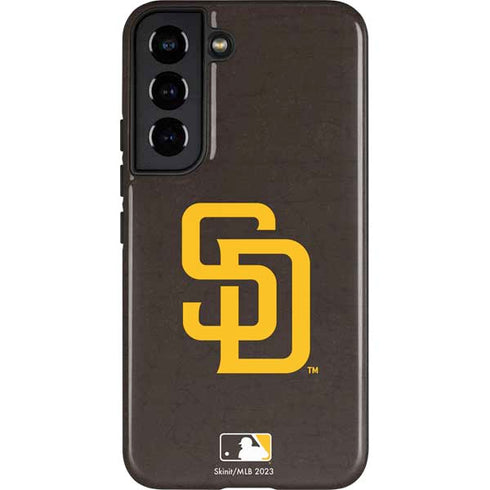MLB San Diego Padres - Solid Distressed Galaxy S22 Pro Case