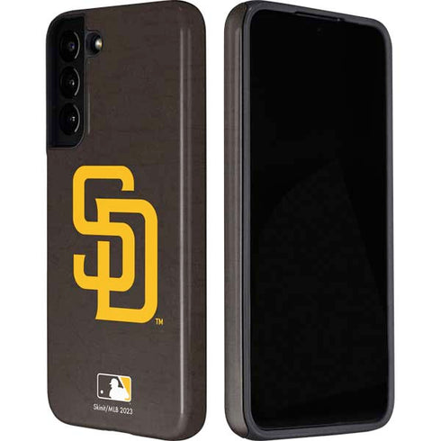 MLB San Diego Padres - Solid Distressed Galaxy S22 Pro Case