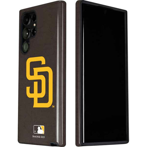 MLB San Diego Padres - Solid Distressed Galaxy S22 Ultra Pro Case