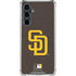 MLB San Diego Padres - Solid Distressed Galaxy S23 FE Clear Case