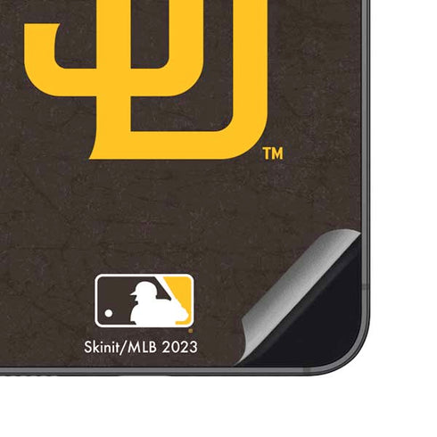 MLB San Diego Padres - Solid Distressed Galaxy S23 FE Skin