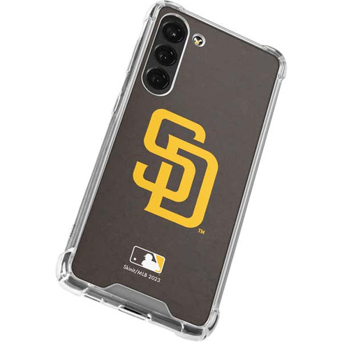 MLB San Diego Padres - Solid Distressed Galaxy S23 Plus Clear Case
