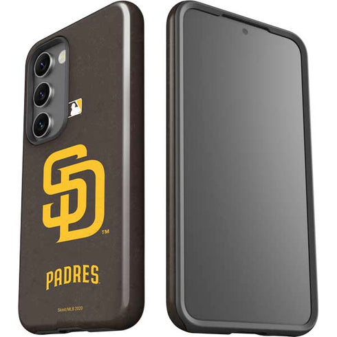 MLB San Diego Padres - Solid Distressed Galaxy S23 Pro Case