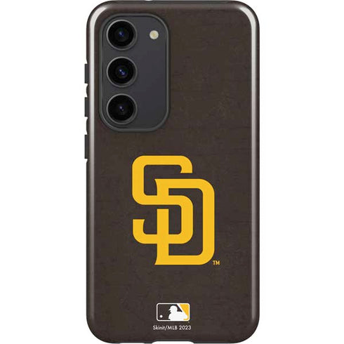 MLB San Diego Padres - Solid Distressed Galaxy S23 Pro Case