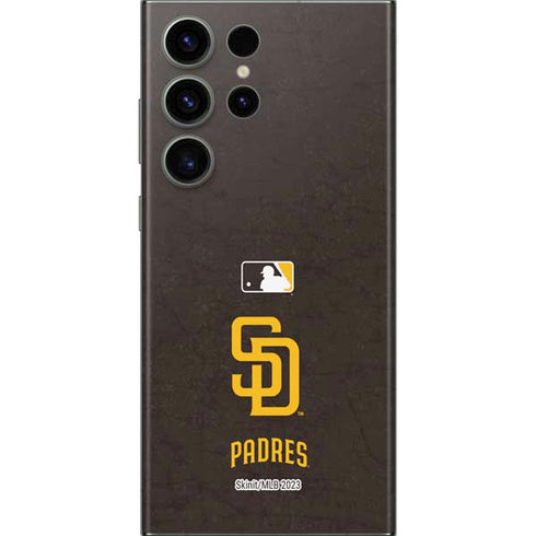 MLB San Diego Padres - Solid Distressed Galaxy S23 Ultra Skin
