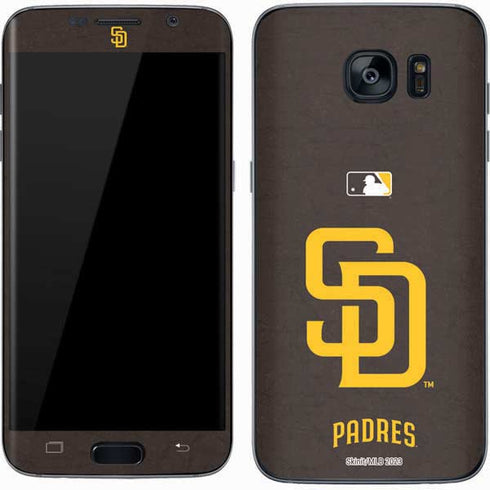 MLB San Diego Padres - Solid Distressed Galaxy S7 Skin