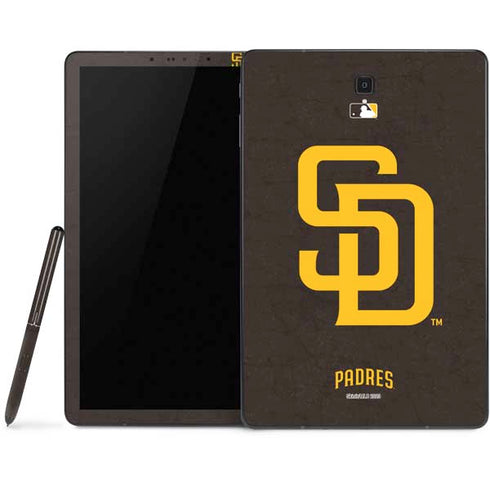 MLB San Diego Padres - Solid Distressed Samsung Galaxy Tab Skin