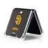MLB San Diego Padres - Solid Distressed Galaxy Z Flip5 5G Clear Case