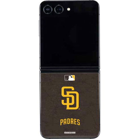 MLB San Diego Padres - Solid Distressed Galaxy Z Flip5 5G Skin