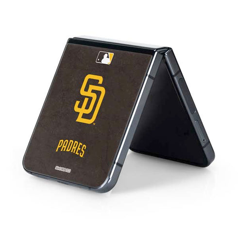 MLB San Diego Padres - Solid Distressed Galaxy Z Flip5 5G Skin