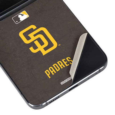 MLB San Diego Padres - Solid Distressed Galaxy Z Flip5 5G Skin