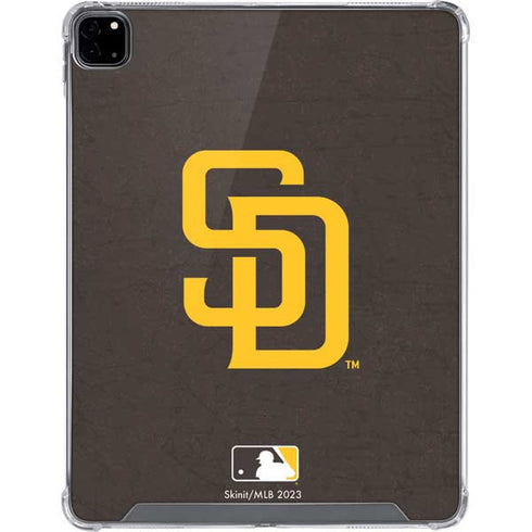 MLB San Diego Padres - Solid Distressed iPad Pro 12.9in (2020) Clear Case